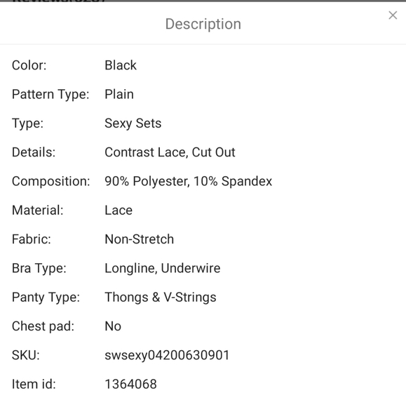 🆕️Black Lace Cut Out Floral Lingerie Bra Bralette - Picture 8 of 10